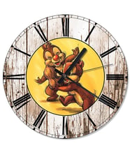 Sincap Chip Ve Dale Baskılı Duvar Saati