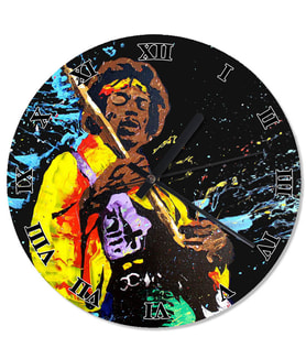 Jimi Hendrix Analog Duvar Saati