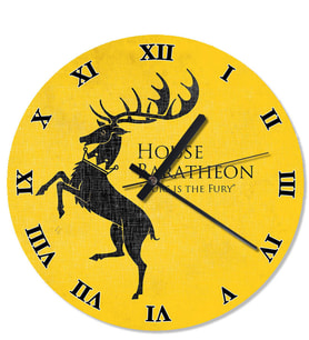 Got House Baratheon  Sessiz Duvar Saati