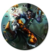 League Of Legends Shaco Tasarım Duvar Saati