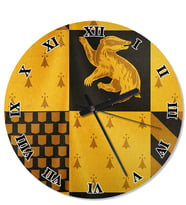 Hufflepuff Harry Potter Şekilli Duvar Saati