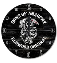 Sons Of Anarchy Akarlı Duvar Saati