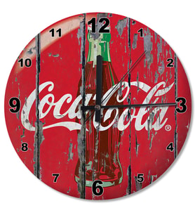 Cocacola Ahşap Duvar Saati