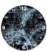 Matematik Formülü Baskılı Duvar Saati