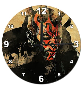 Star Wars Darth Maul Tasarım Duvar Saati