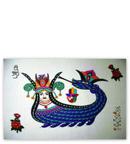 Ahşap Tablo Şahmeran Çizimi