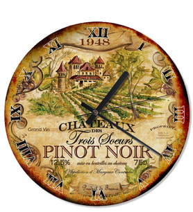 Eski Zeminde Pinot Noir Bağı Duvar Saati