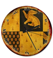 Hufflepuff Harry Potter Tasarım Duvar Saati
