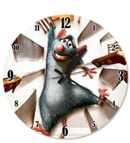 Aşçı Fare Ratatouille Çocuk Odası Duvar Saati