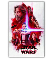 Ahşap Tablo Star Wars Film Afişi