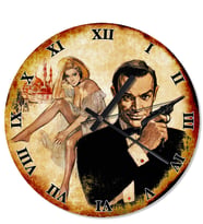 Jame Bond Dekoratif Duvar Saati
