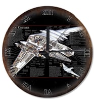 Star Wars Naboo Cruiser Savaş Gemisi Dekoratif Duvar Saati