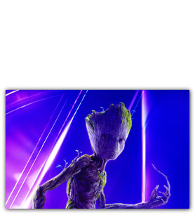 Ahşap Tablo Avengers Infinity War Groot Görsel