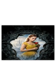 Ahşap Tablo Beauty And The Beast Emma Watson Portre