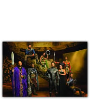 Ahşap Tablo Black Panther Ve Arkadaşları