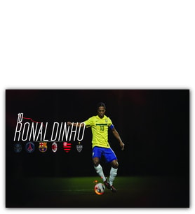 Ahşap Tablo Ronaldinho 10 Numara