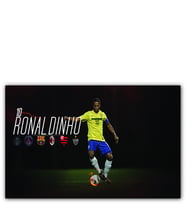 Ahşap Tablo Ronaldinho 10 Numara