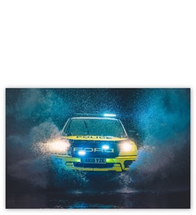 Ahşap Tablo Ford Ranger Raptor Polis Aracı