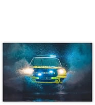 Ahşap Tablo Ford Ranger Raptor Polis Aracı