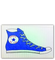 Ahşap Tablo Converse Çizim