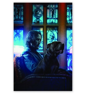Ahşap Tablo John Wick Ve Köpeği