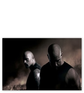 Ahşap Tablo Dwayne Johnson Ve Vin Diesel