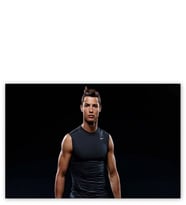 Ahşap Tablo Christiano Ronaldo Nike Siyah Arkaplan