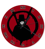 V For Vendetta Tasarım Duvar Saati
