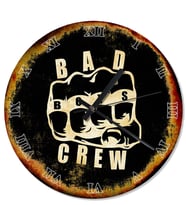 Bad Boys Crew Akarlı Duvar Saati