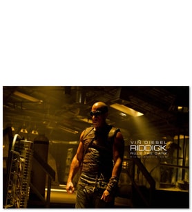 Ahşap Tablo Riddick Vin Diesel Görseli