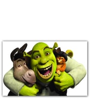 Ahşap Tablo Shrek  Donkey Puss