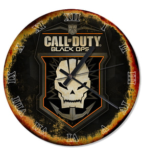 Call Of Duty Black Ops Şekilli Duvar Saati