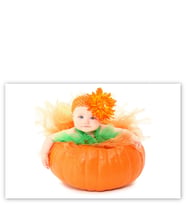 Ahşap Tablo Miss Kabak Sevimli Bebek