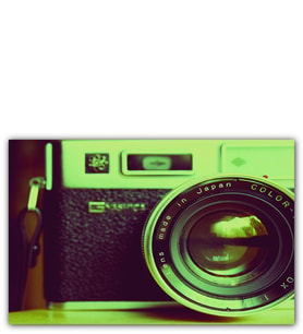 Ahşap Tablo Antika Fotoğraf Makinası