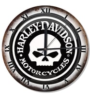 Harley Davidson Logo Şekilli Duvar Saati