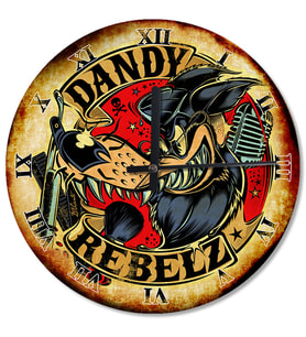 Dandy Rebelz Akarlı Duvar Saati