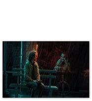 Ahşap Tablo Joker Ve Aynadaki Yansıması