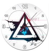 Üçgen Kordinatları Shift Analog Duvar Saati