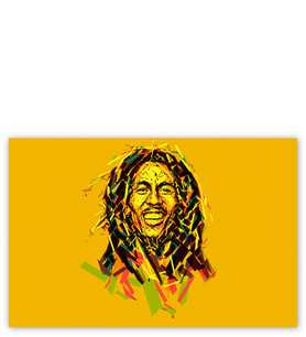Ahşap Tablo Bob Marley Mozaik Art