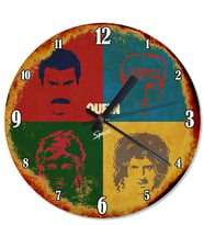 Queen Hot Space Retro Duvar Saati