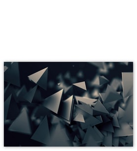 Ahşap Tablo Siyah Üçgenler Low Poly 3D
