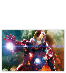 Ahşap Tablo Iron Man Sihirli Eller