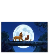 Ahşap Tablo Aslan Kral Simba Timon Pumba