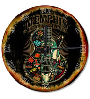 Memphis  Blues Evi Dekoratif Duvar Saati