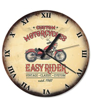 Easy Rider Motorcycles Tasarım Duvar Saati