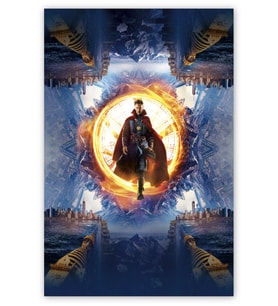 Ahşap Tablo Dr. Strange Portal Görseli