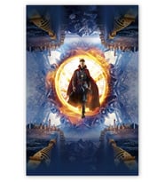 Ahşap Tablo Dr. Strange Portal Görseli