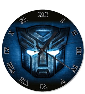 Transformers Logo Desenli Duvar Saati