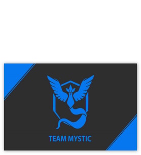 Ahşap Tablo Pokemon Go Team Mystic Logo