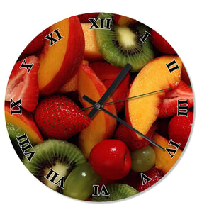 Meyve Tabağı Şekilli Duvar Saati